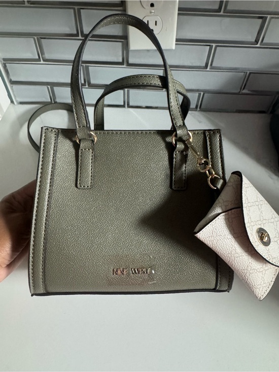 Nine West Handbags - Nine West Olive Mini Tote with Attached Coin Pouch Bag Charm